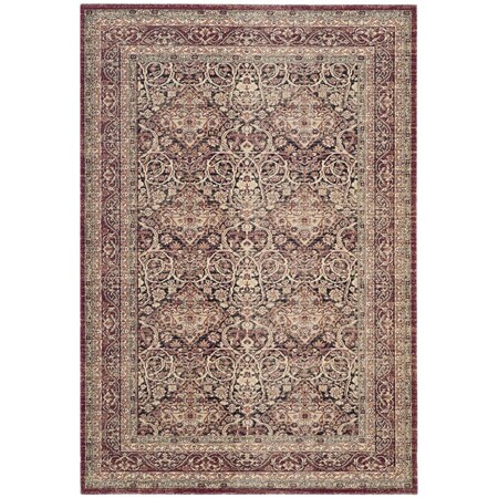 Safavieh Lavar Kerman Medium Rectangle Area Rug Navy & Red - 5 ft.-1 in. x 7 ft.-6 in. LVK618C-5